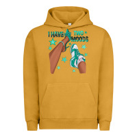 Pigment Peanut Butter Teal I Have Two Moods Afro Girl Sneakers Urban Hoodie - texasbilliewilder