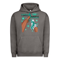Pigment Tornado Teal I Have Two Moods Afro Girl Sneakers Urban Hoodie - texasbilliewilder