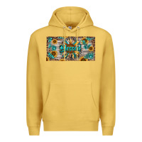 Antique Gold Blessed With Sunflower And Gemstone Premium Hoodie - RanaPortraitStore