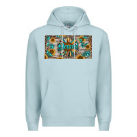 Blue Mist Blessed With Sunflower And Gemstone Premium Hoodie - RanaPortraitStore