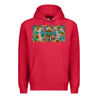 Cardinal Blessed With Sunflower And Gemstone Premium Hoodie - RanaPortraitStore