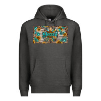 Charcoal Heather Blessed With Sunflower And Gemstone Premium Hoodie - RanaPortraitStore