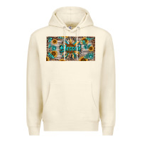 Sandshell Blessed With Sunflower And Gemstone Premium Hoodie - RanaPortraitStore