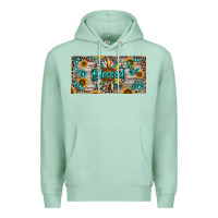 Seafoam Blessed With Sunflower And Gemstone Premium Hoodie - RanaPortraitStore