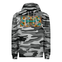Slate Camo Blessed With Sunflower And Gemstone Premium Hoodie - RanaPortraitStore