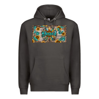 Smoke Blessed With Sunflower And Gemstone Premium Hoodie - RanaPortraitStore