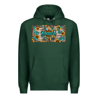 Sports Green Blessed With Sunflower And Gemstone Premium Hoodie - RanaPortraitStore