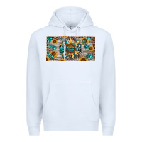 White Blessed With Sunflower And Gemstone Premium Hoodie - RanaPortraitStore