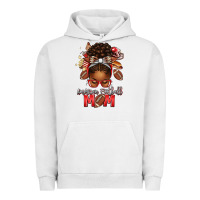 Pigment Lunar Rock american football mom red and silver afro messy bu Urban Hoodie - texasbilliewilder