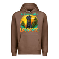 Chestnut life is better with a labrador Premium Hoodie - texasbilliewilder