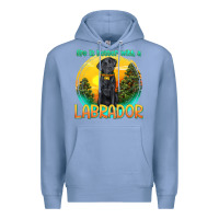 Colony Blue life is better with a labrador Premium Hoodie - texasbilliewilder