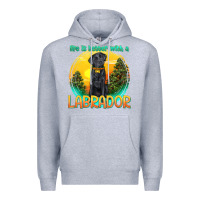 Heather Grey life is better with a labrador Premium Hoodie - texasbilliewilder