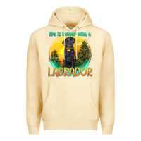 Pina Colada life is better with a labrador Premium Hoodie - texasbilliewilder