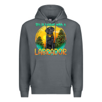 Rock life is better with a labrador Premium Hoodie - texasbilliewilder
