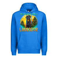True Royal life is better with a labrador Premium Hoodie - texasbilliewilder