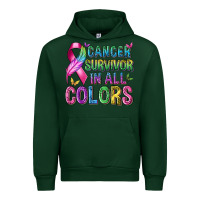 Forest Green cancer survivor in all colors Urban Hoodie - texasbilliewilder