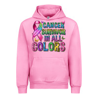 Fuchsia Pink cancer survivor in all colors Urban Hoodie - texasbilliewilder
