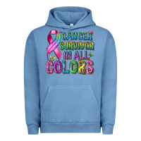 Pigment Pebble Blue cancer survivor in all colors Urban Hoodie - texasbilliewilder