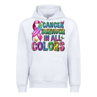 White cancer survivor in all colors Urban Hoodie - texasbilliewilder
