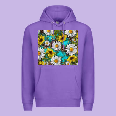 Premium Hoodie Daisy and sunflower