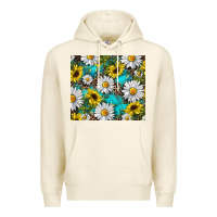 Sandshell Daisy and sunflower Premium Hoodie - RanaPortraitStore