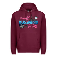 Burgundy small business badass Premium Hoodie - texasbilliewilder
