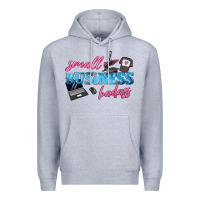 Heather Grey small business badass Premium Hoodie - texasbilliewilder