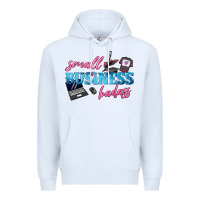 White small business badass Premium Hoodie - texasbilliewilder