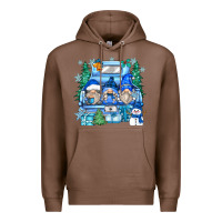 Chestnut snowman gnome truck Premium Hoodie - Zillion Design Studio