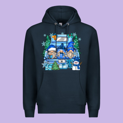Snowman Gnome Truck Premium Hoodie Designed By Zillion Design Studio
