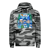 Slate Camo snowman gnome truck Premium Hoodie - Zillion Design Studio