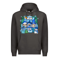 Smoke snowman gnome truck Premium Hoodie - Zillion Design Studio