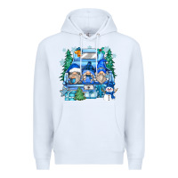 White snowman gnome truck Premium Hoodie - Zillion Design Studio