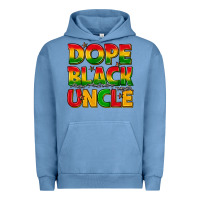 Pigment Pebble Blue dope black uncle with stars Urban Hoodie - texasbilliewilder