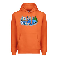 Carrot snow gnome truck Premium Hoodie - Zillion Design Studio