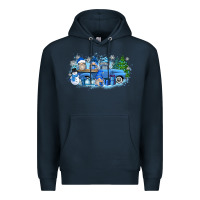 Navy snow gnome truck Premium Hoodie - Zillion Design Studio