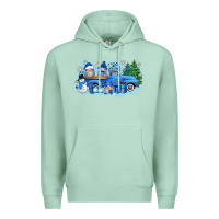 Seafoam snow gnome truck Premium Hoodie - Zillion Design Studio