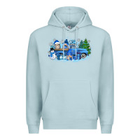Blue Mist snow gnome truck Premium Hoodie - Zillion Design Studio