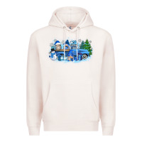 Pale Pink snow gnome truck Premium Hoodie - Zillion Design Studio