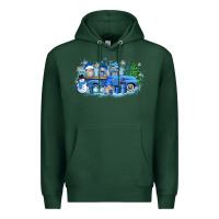 Sports Green snow gnome truck Premium Hoodie - Zillion Design Studio