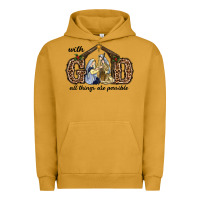 Pigment Peanut Butter With God All Things Are Possible Urban Hoodie - RanaPortraitStore