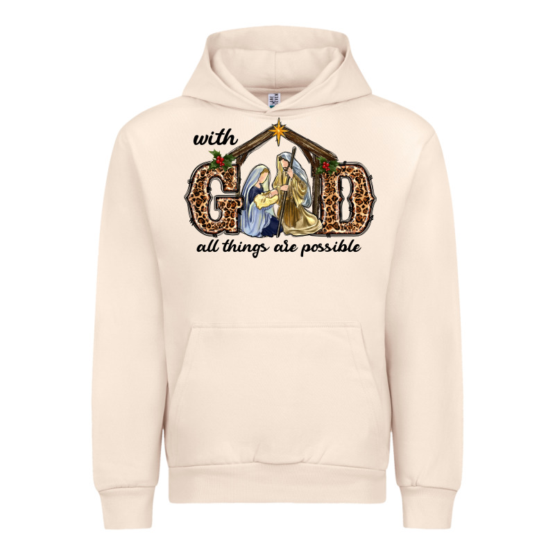 With God All Things Are Possible Urban Hoodie by RanaPortraitStore | Teevron