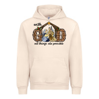 Sandshell With God All Things Are Possible Urban Hoodie - RanaPortraitStore