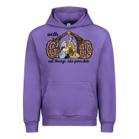 Tulip With God All Things Are Possible Urban Hoodie - RanaPortraitStore