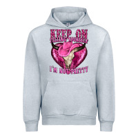 Heather Grey keep on talking yourself im not pretty Urban Hoodie - texasbilliewilder