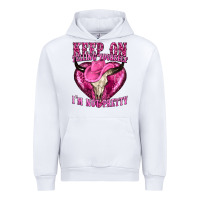 White keep on talking yourself im not pretty Urban Hoodie - texasbilliewilder