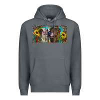 Rock Heifers With Sunflowers And Leopard Premium Hoodie - RanaPortraitStore