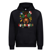 Black educational coordinator life afro messy bun Urban Hoodie - texasbilliewilder
