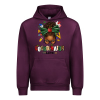Mauve Wine educational coordinator life afro messy bun Urban Hoodie - texasbilliewilder