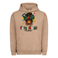 Pigment Burro educational coordinator life afro messy bun Urban Hoodie - texasbilliewilder